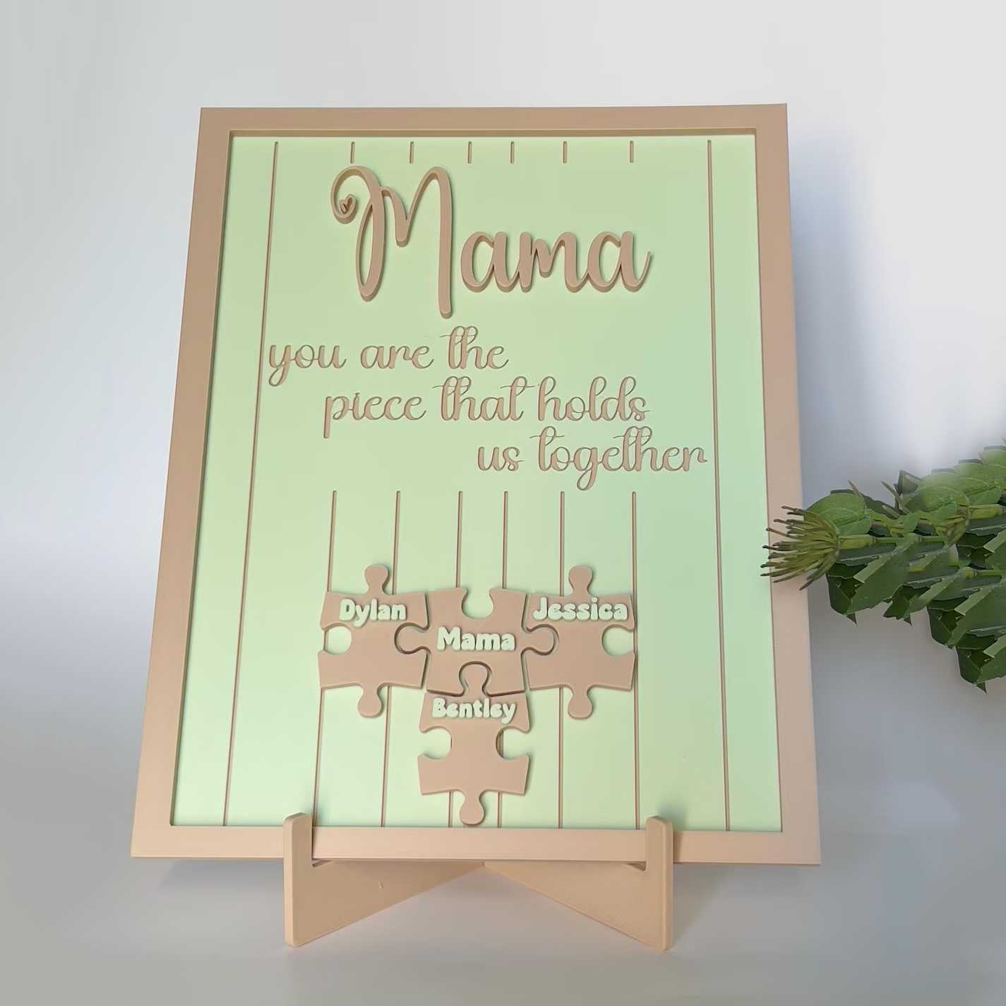 Personalized Mom Puzzle Piece Sign Mom You Are The Piece That Holds Us Together Puzzle Sign