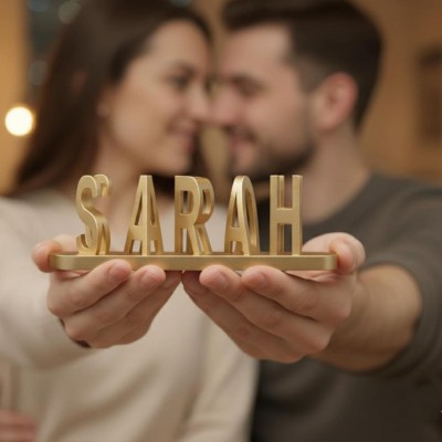 Dual Name Illusion 3D Printed Nameplate