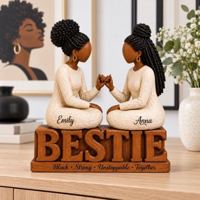 Personalized Wooden Block Figurine Custom Name Christmas Gift