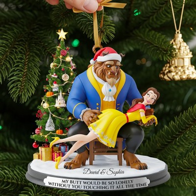 Funny Fairytale Couple Ornament Personalized Christmas Gifts For Couple