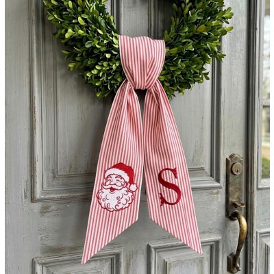 Personalized Embroidered Wreath Sash The Perfect Christmas Gift